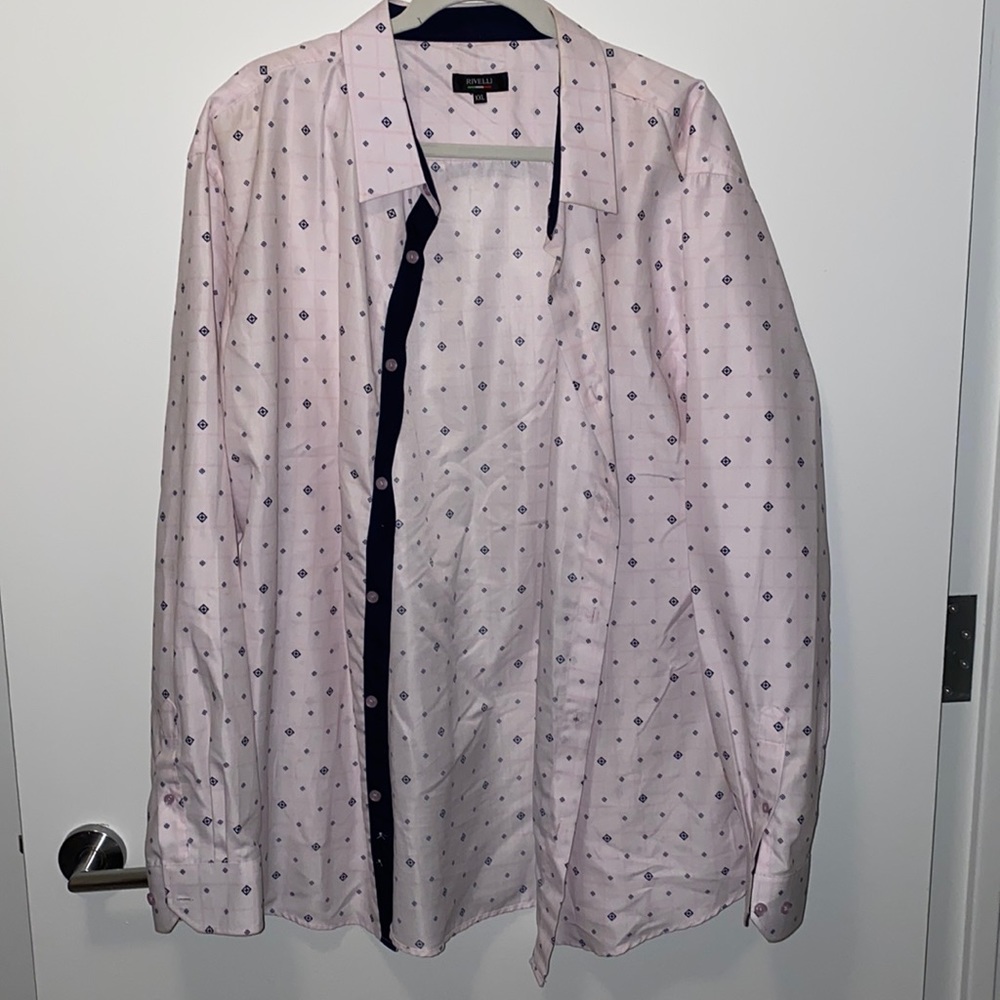 Long sleeve button up , pink